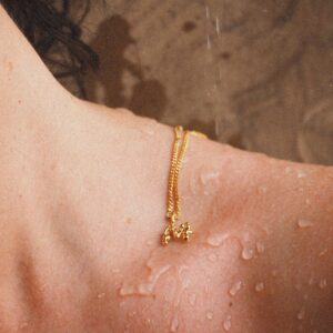 collier artisanal en plaqué or , vermeil, bijou artisanal fait main Maigo joyas